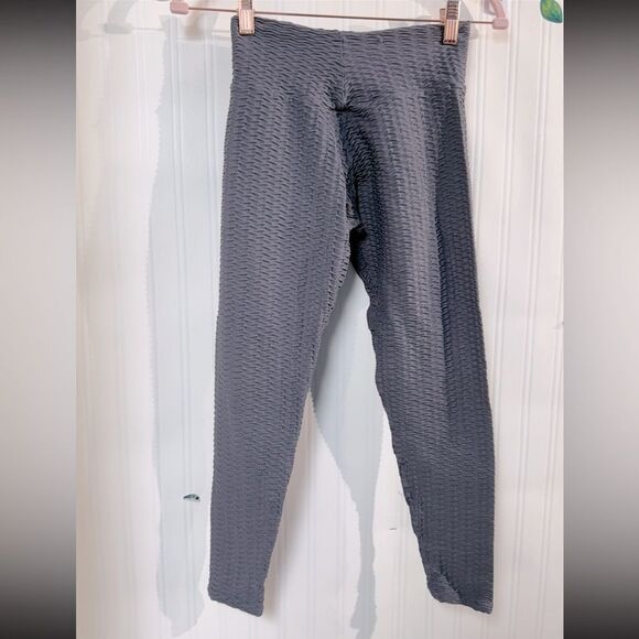 Booty by Brabants Textured Gray Activewear leggings OS - Picture 1 of 6